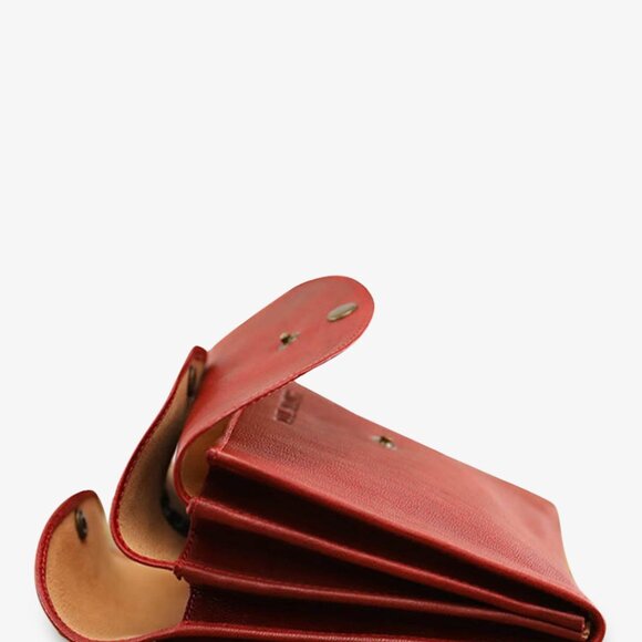 Paul Marius dark red Leather Shoulder Bag - Picture 2 of 13